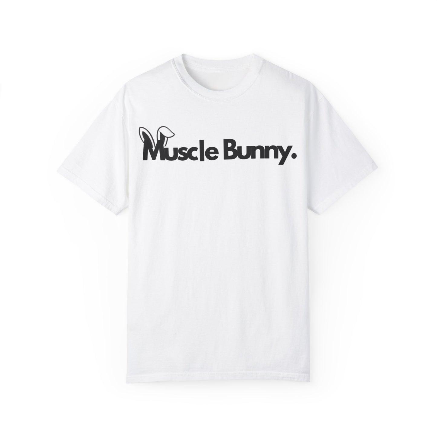 “Muscle Bunny. Men’s Midweight Cotton Tee - Casual Graphic T-Shirt