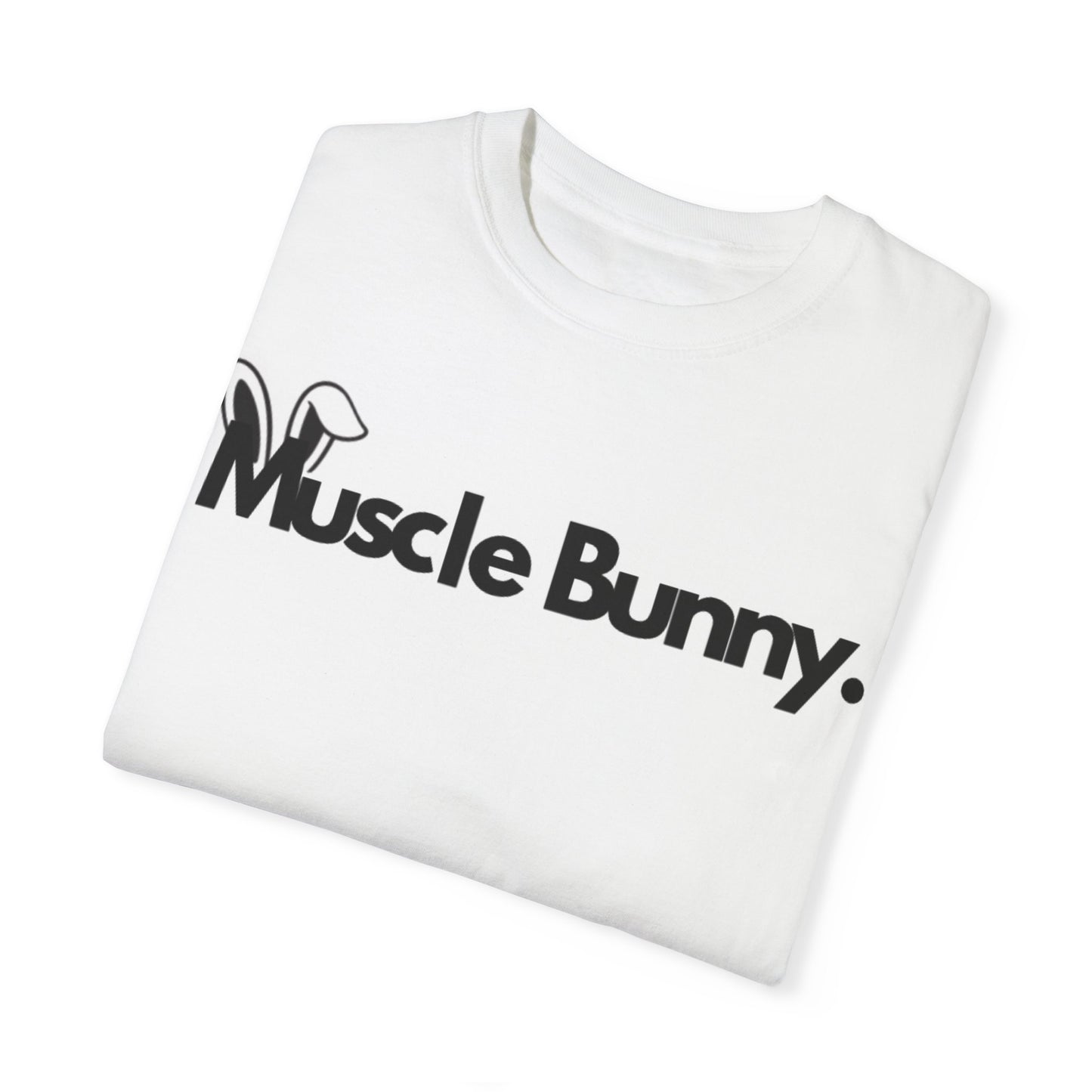 “Muscle Bunny. Men’s Midweight Cotton Tee - Casual Graphic T-Shirt